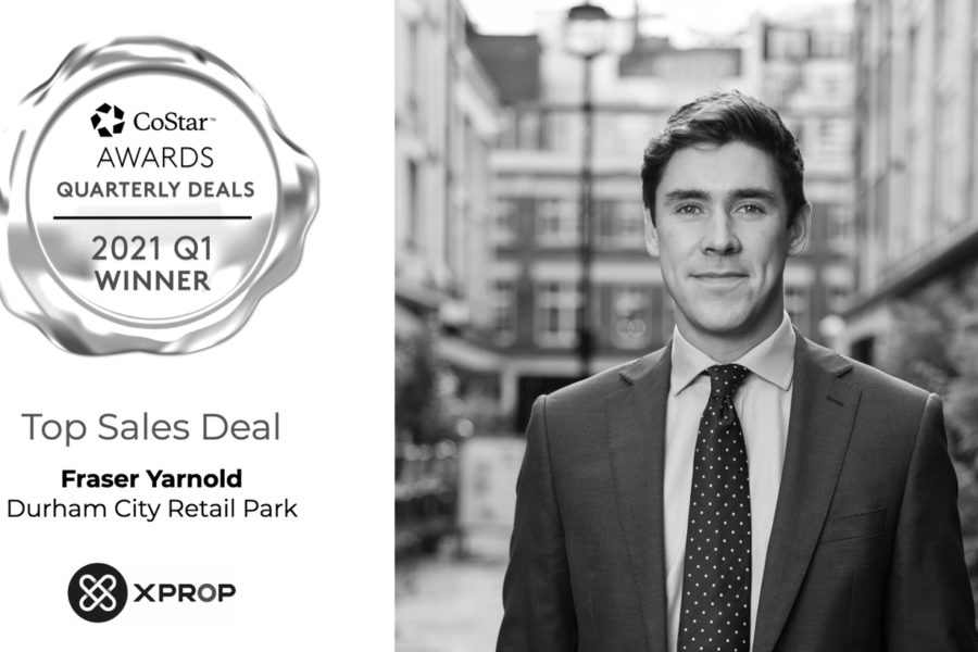 Fraser Yarnold Recognised by CoStar Awards for Top Sales Deal of Q1 2021